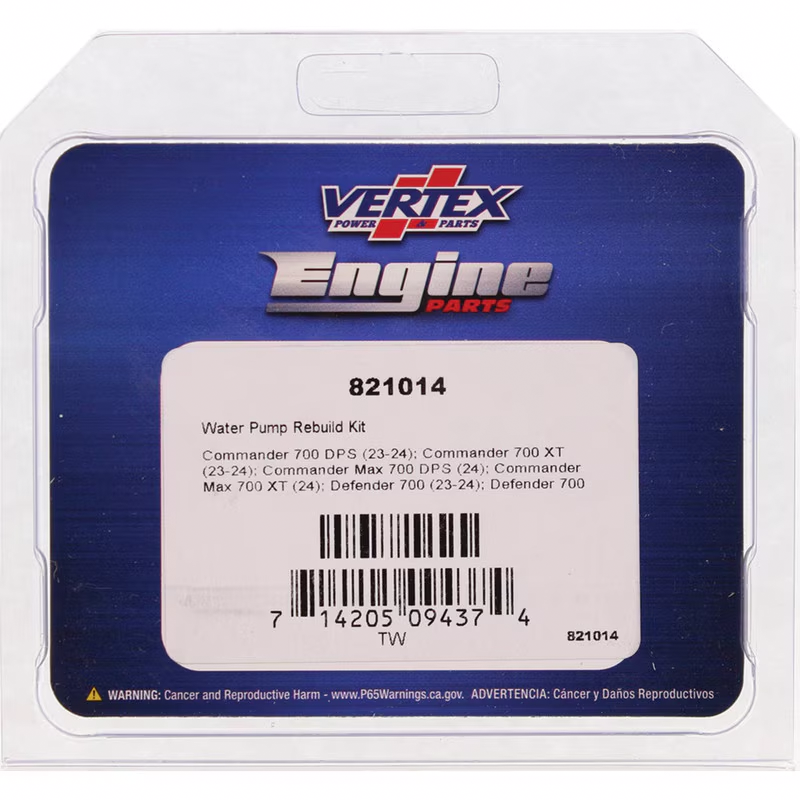 Vertex 680-1014 821014 WATER PUMP REBUILD KIT