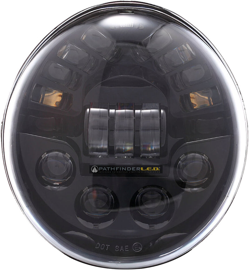 Pathfinder V-ROD Headlight Black - V2VRDB For Harley 2002-2017