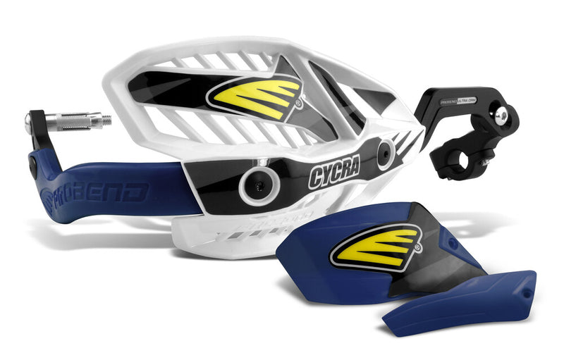 Cycra 714-1968 1CYC-7408-89X CRM ULTRA 1-1/8 IN. CLAMP W/WHITE/HUSKY BLUE COVERS