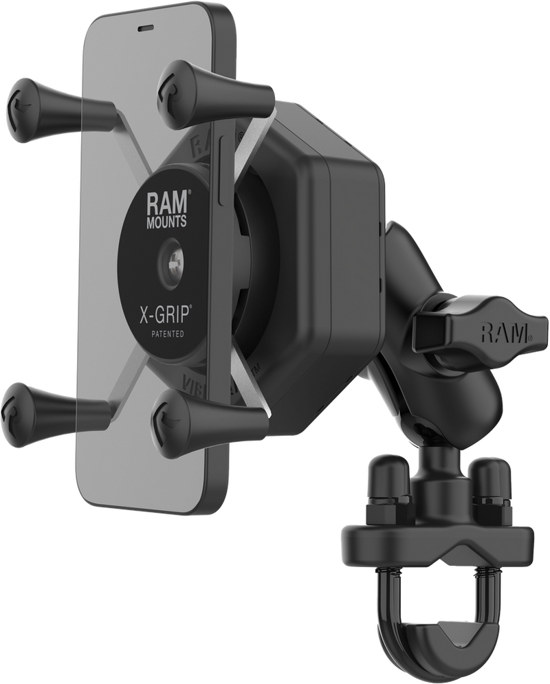 Ram Mounts 71-7071 RAM-B-149Z-A-UN7-462 X-GRIP VIBE-SAFE PHONE MOUNT WITH U-BOLT BASE SHORT