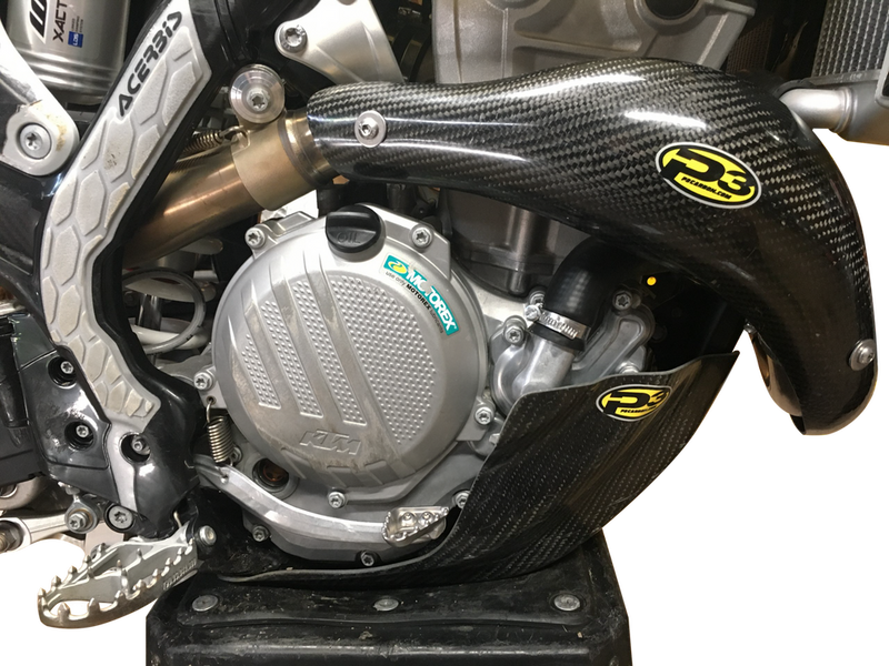 P3 Heat Shield Carbon STK Pipe KTM HUS - 201101 KTM SX-F 350 / XC-F 350 2019-2022