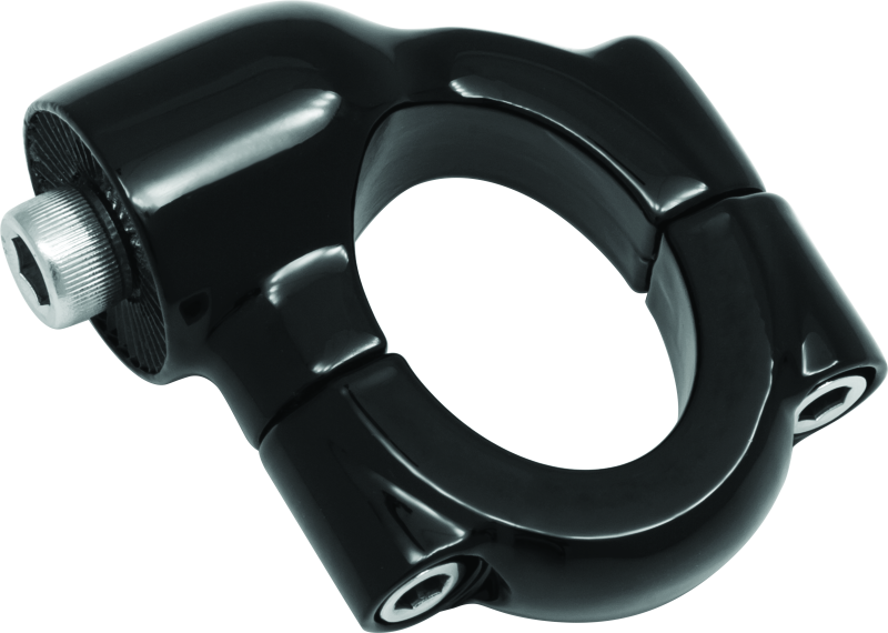 Kuryakyn 3117 Side Mount License Plate Holder Clamp Softail Models Gloss Black - Photo - Primary
