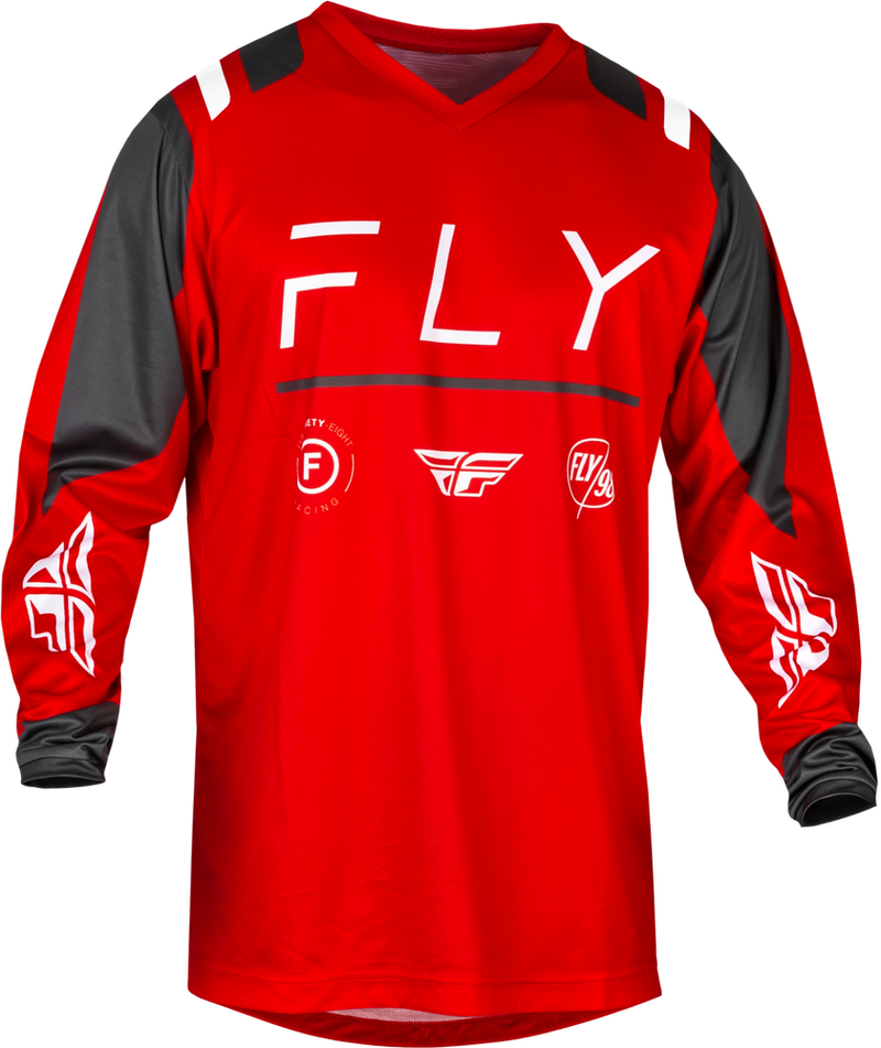 Fly Racing 377-923X 377-923X F-16 JERSEY RED/CHARCOAL/WHITE XL