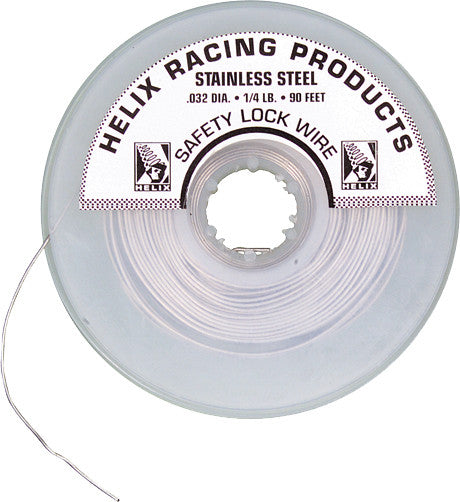 Helix Safety Lock Wire 1/4LB Spool 0.032 DIA - 112-0032
