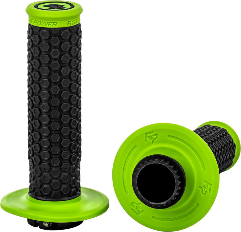 Fire Power 24-0103 24-0103 PILOT MX LOCK-ON GRIPS GREEN