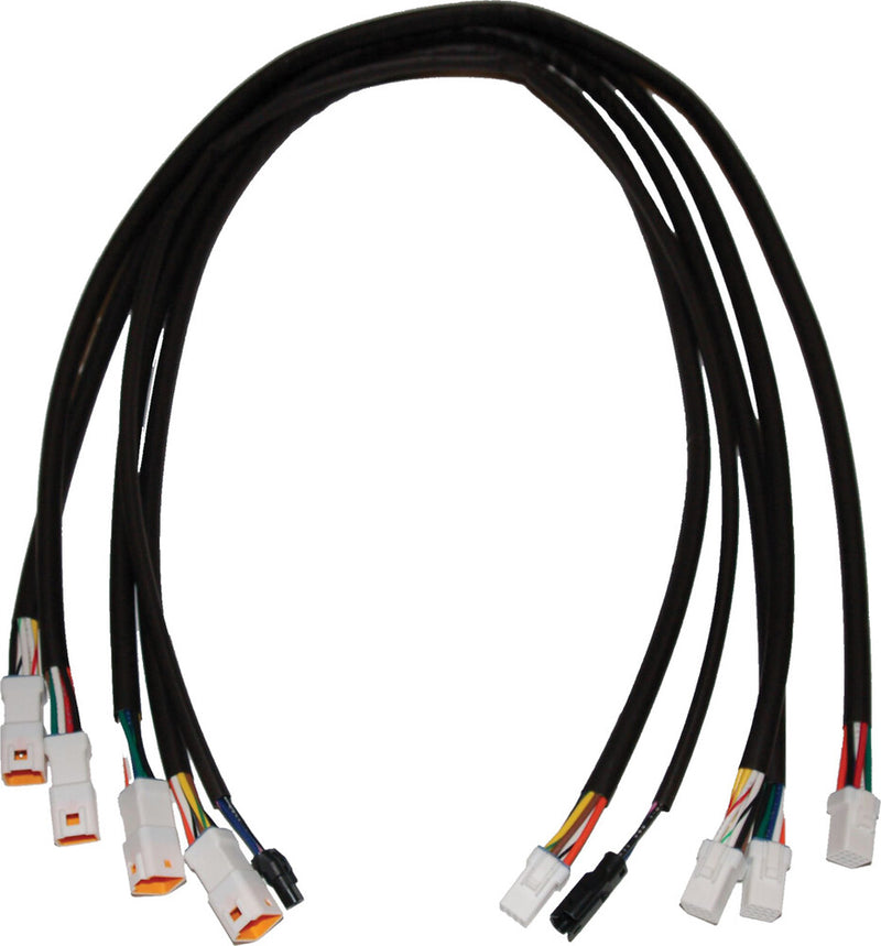 Namz Custom Cycle Hbar Cntrl EXT Harness 24" Chieftan Roadmaster - NHCX-ID24 For Indian 2014-2017