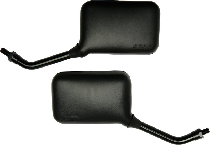 Emgo 56-9722 20-78203 DELUXE GP MIRRORS/PR- SHORT FOR ALL 10MM MOUNTS