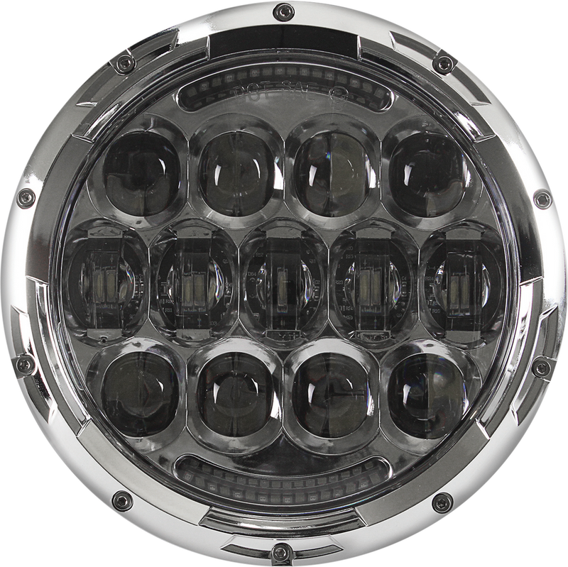 Cyron 227-0001 ABIG7-A6KC HEADLIGHT 7" CHROME