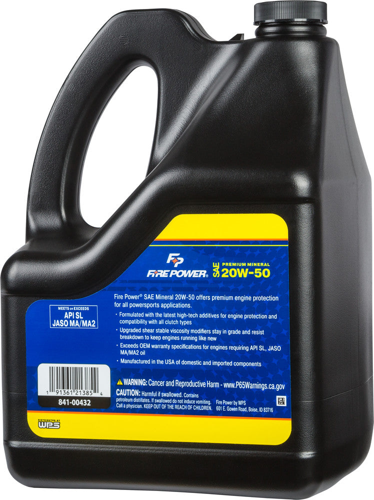 Fire Power 841-00432 196974 Premium Mineral Motor Oil