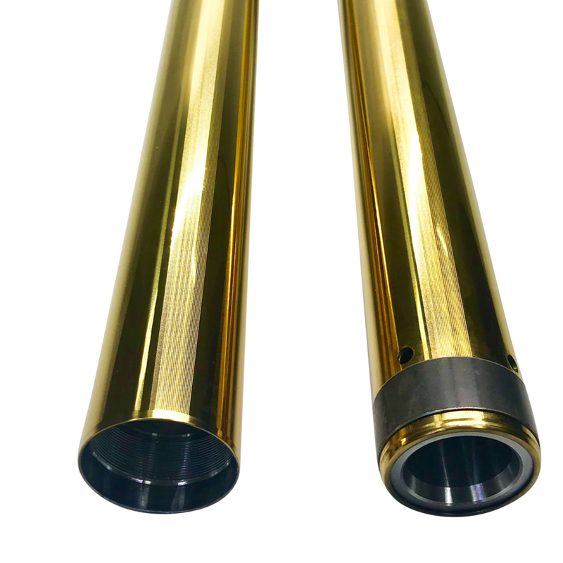 Pro One Gold Fork Tubes 49MM 22 7/8" - 105125G For Harley Touring 2014-2022