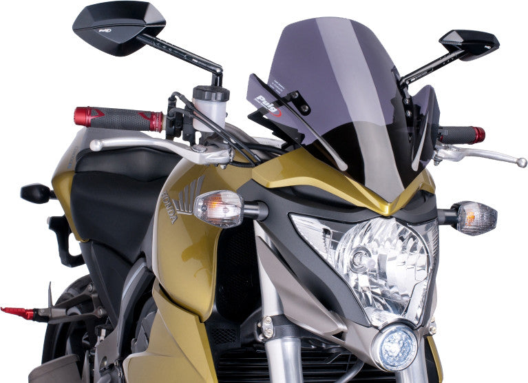 Puig Hi-Tech Parts Windscreen Naked NEW GEN Sport Dark Smoke - 5645F Honda CB1000R 2011-2016