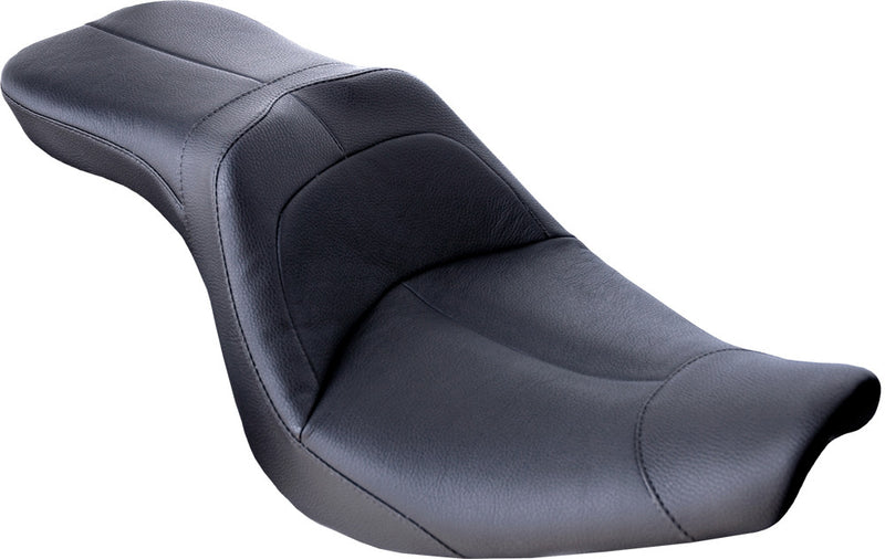 Danny Gray LOW IST 2-UP Leather Seat Fxst `06-`10, Flstf B ` - FA-DGE-0292 For Harley Softail 2006-2017
