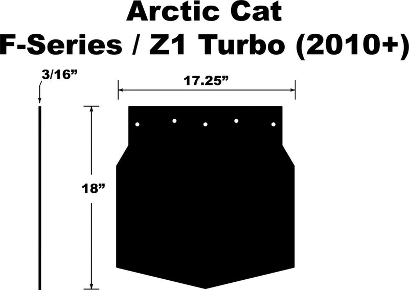 Pdp 10-15006 SF-Z1FPB SNOWFLAP ARCTIC CAT F-SERIES/Z1 TURBO 2010+