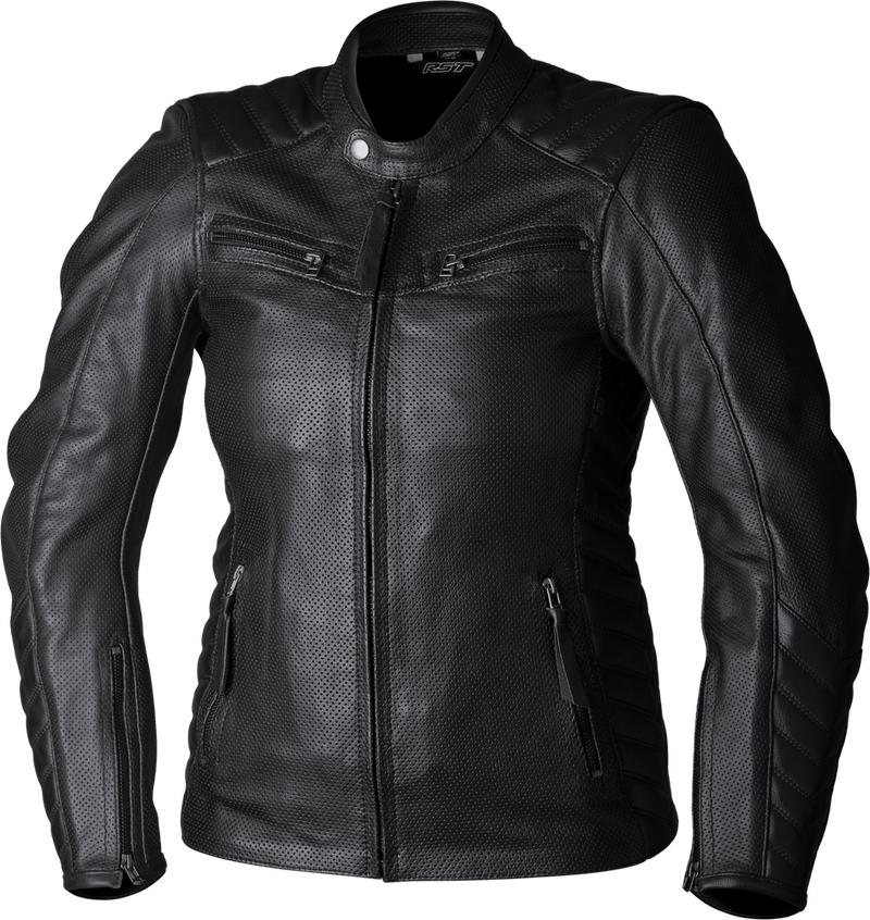 Rst 556-3538016 103538BLK-16 LADIES ROADSTER AIR CE JACKET BLACK LEATHER XL