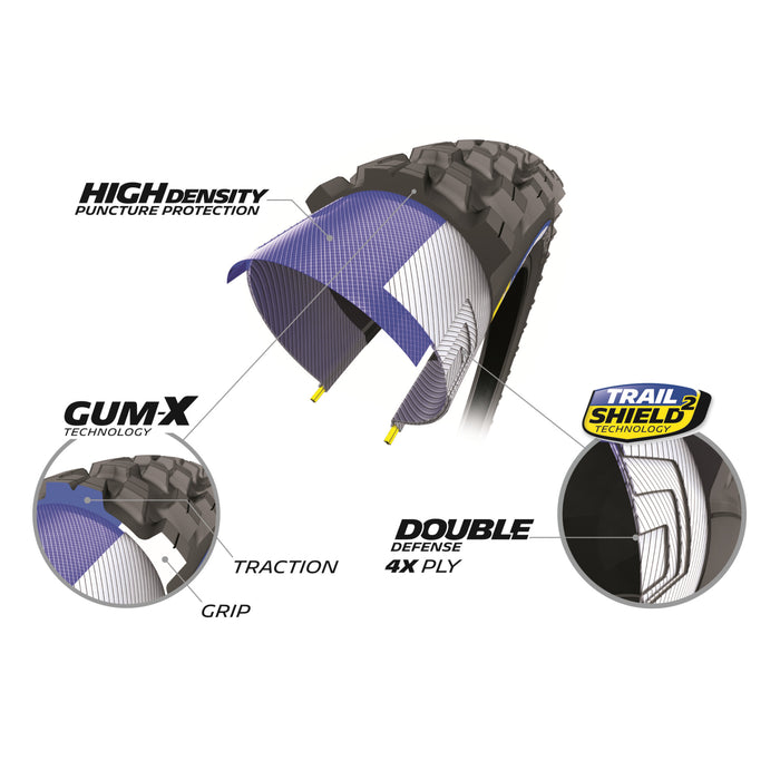 MICHELIN 0344-0028 39865 Force AM2 Competition Bicycle Tire Force AM2 Competition Tire - 29 x 2.40 (61-622)