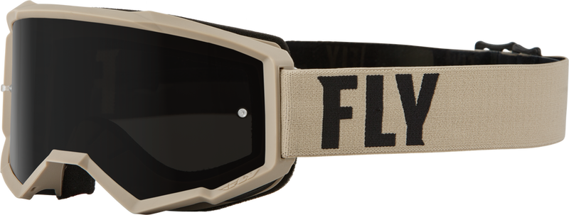 Fly Racing Focus Sand Goggle Khaki Brown With Dark Smoke Lens