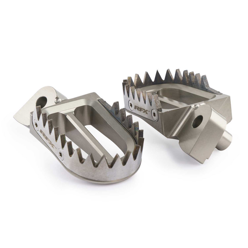 RFX PRO Footpegs TIT Alum KTM Husqvarna GAS - FXFR 50400 99TA For Husqvarna Dirt Bikes 2023-2026 | KTM Dirt Bikes 2023-2026