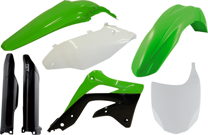 Acerbis Full Plastic Kit Green - 2250453593 Kawasaki KX 450 2012