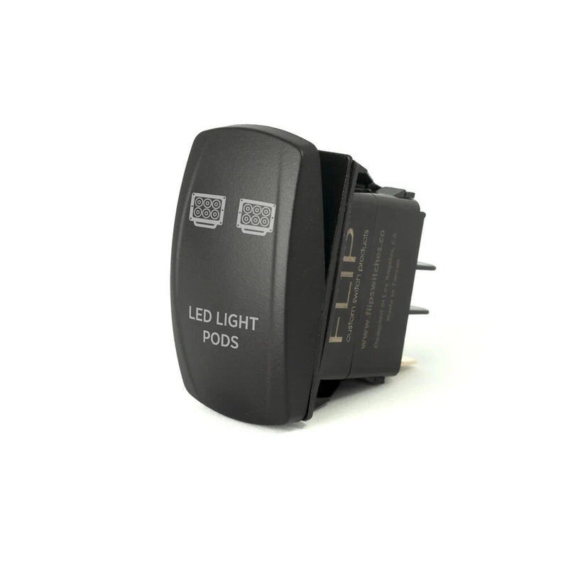 Flip 12-9118 SC11-L15-WHITE STD ROCKER SWITCH POD LED