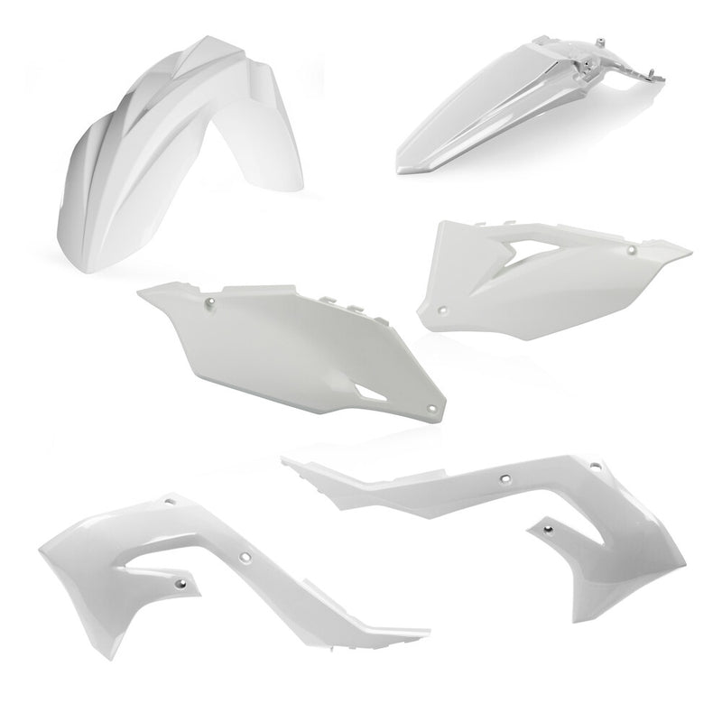 Acerbis Plastic Kit White - 2736280002 Kawasaki Dirt Bikes 2019-2024