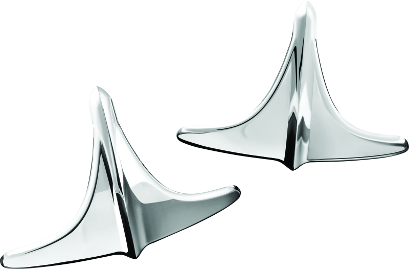Kuryakyn 7217 Rear Fender Accents, Leading Edge, Chrome - Photo - Primary