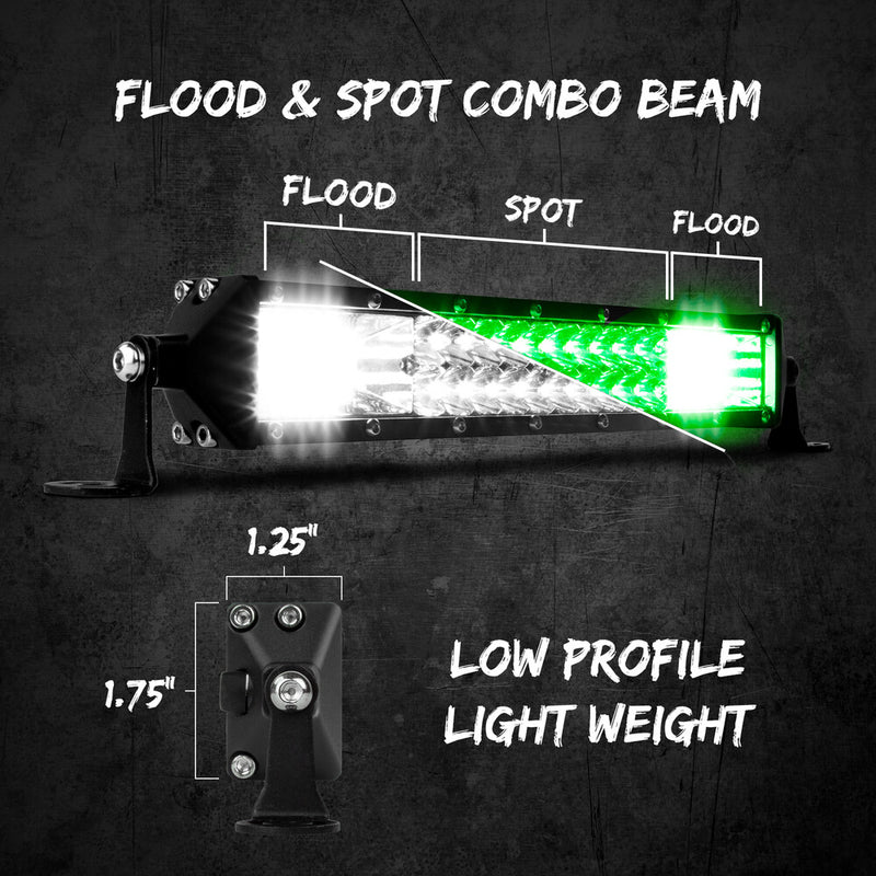 Xk Glow 10" 2-N-1 Light Bar - XK063010
