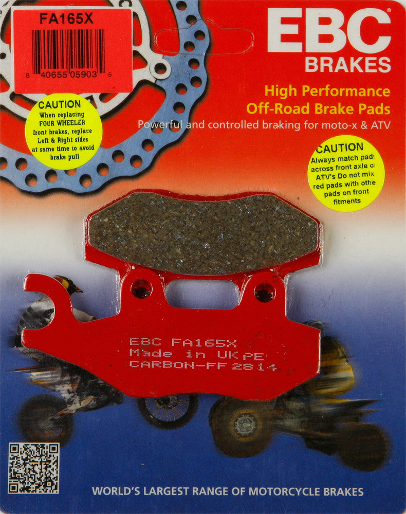 EBC Brake Pads - FA165X For Bennche Bighorn / Spire / Cowboy 2013-2016 | Can-Am Commander / Ryker 2011-2015 | Suzuki ATVs 1998-2002