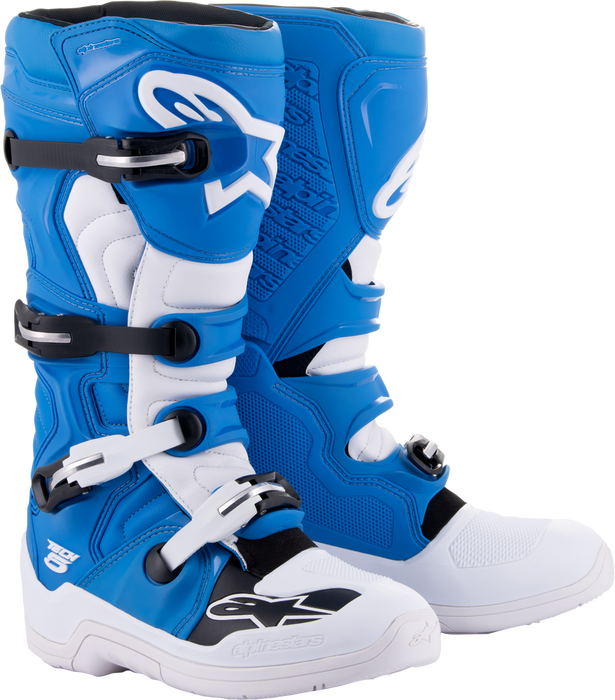 Alpinestars 482-32310 2015015-72-10 TECH 5 BOOTS BLUE/WHITE SZ 10
