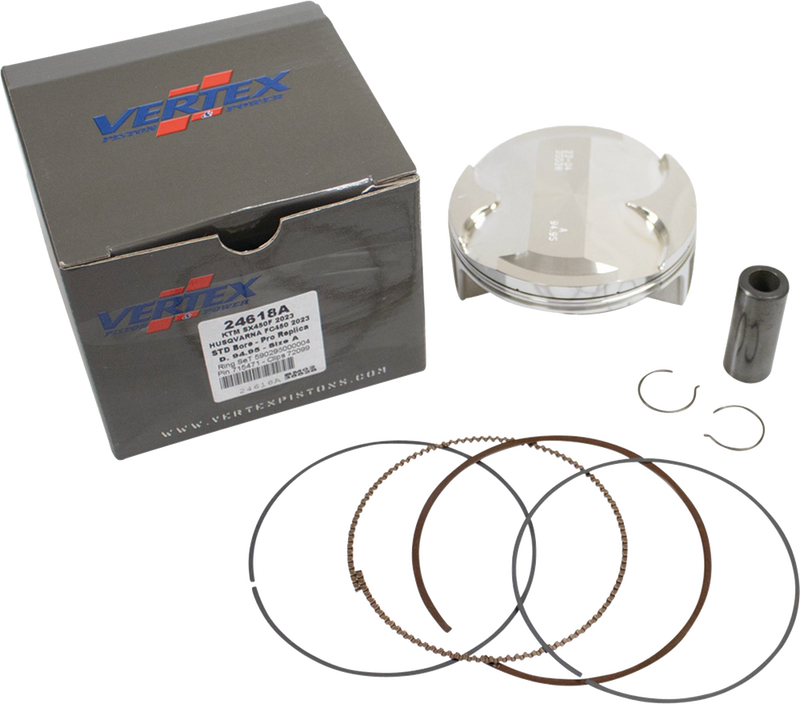 Vertex Forged Replica Piston Kit - 24618A For KTM 450 / SX-F 450 2023-2024 | Husqvarna FC 450 2023-2024