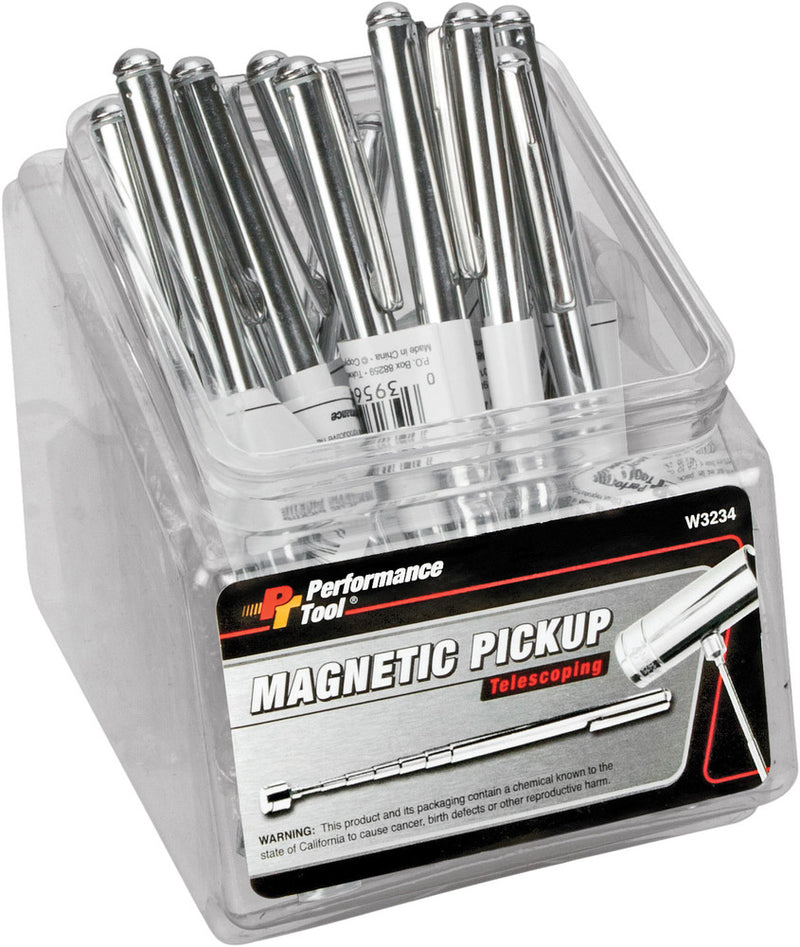 Performance Tool 117-1129 W3234 POCKET MAGNET RETRIEVER/12 PK W/FISHBOWL COUNTER DISPLAY