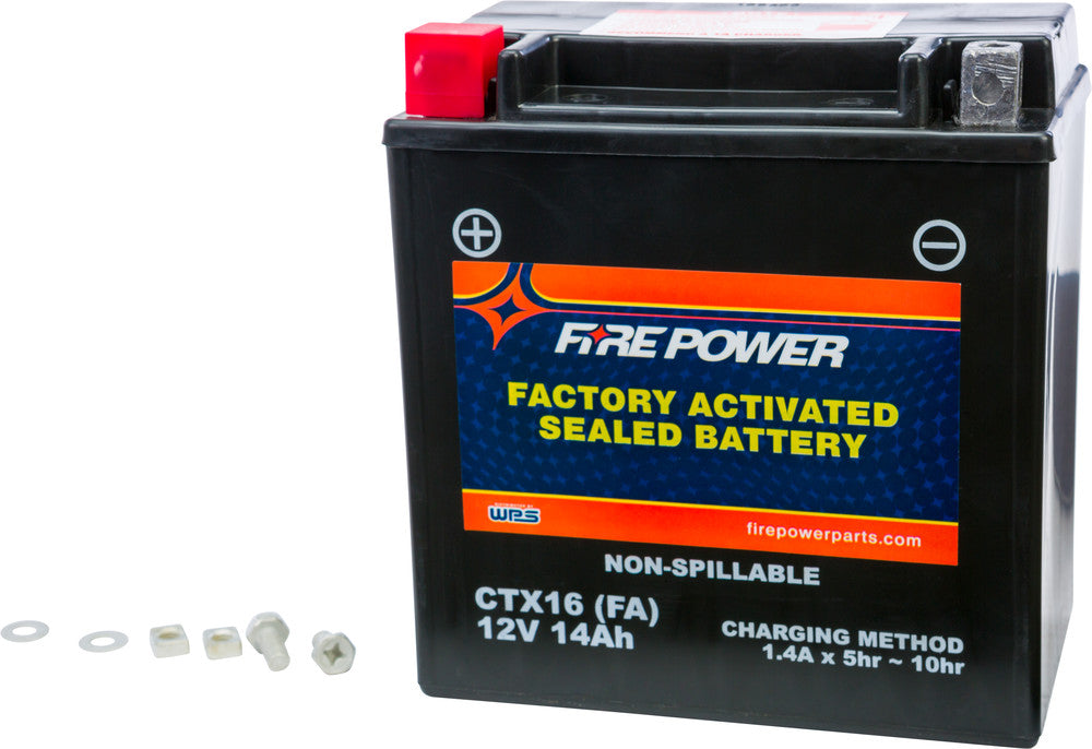 Fire Power 49-2251 CTX16-BS (FA) BATTERY CTX16 SEALED FACTORY ACTIVATED