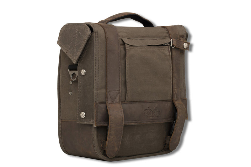 Burly Brand 750-05506 B15-1000D SINGLE SADDLEBAG DARK OAK