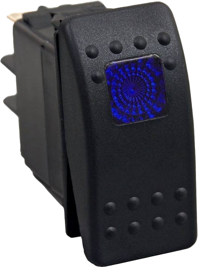 Open Trail 12-8603 SM106-005B LIGHTED ROCKER SWITCH BLUE