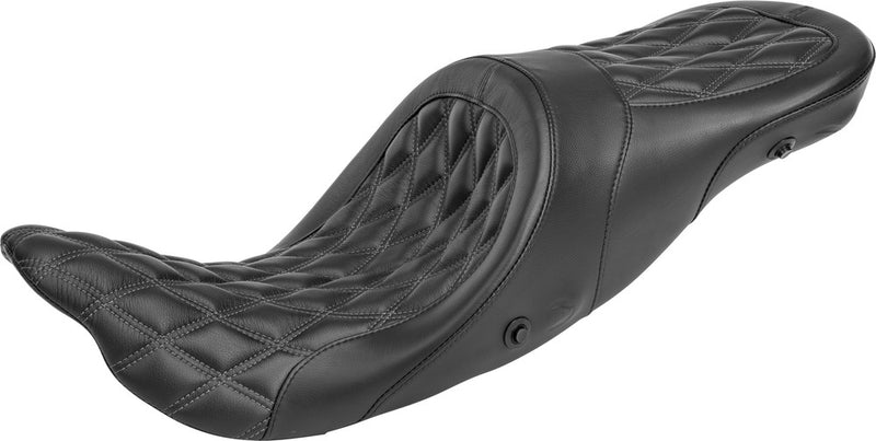 Danny Gray Longhaul 2-UP XL Air Diamond Stitch FLH FLT ` - 21-412DIAAIR For Harley Touring 2008-2018