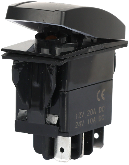 Flip 12-9076 SC1-AMB-A32 STEREO ACCESSORY SWITCH PRO SERIES BACKLIT