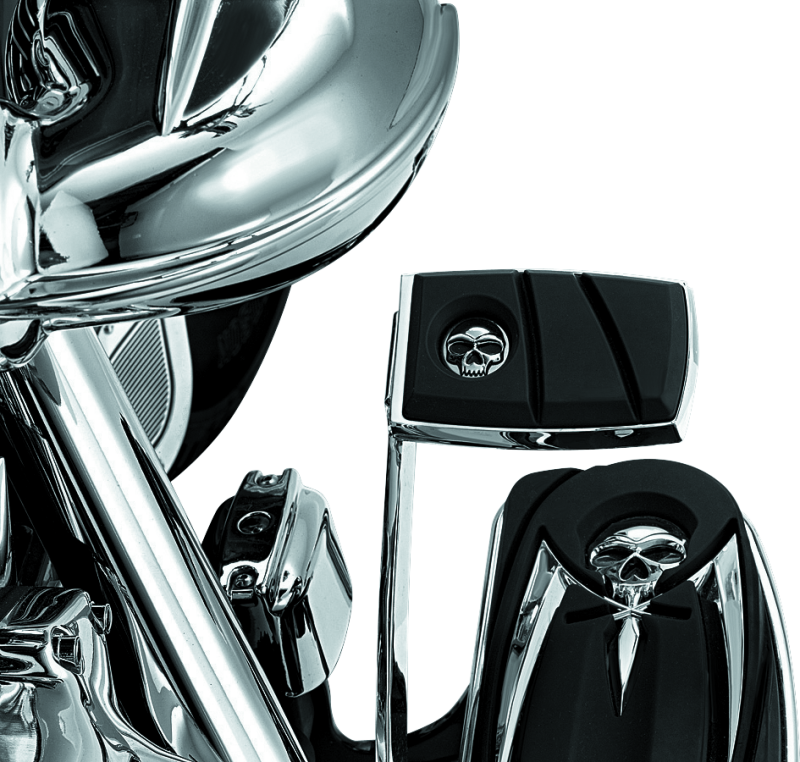 Kuryakyn 4406 Zombie Brake Pedal Pad For FL Models Chrome - Photo - Primary