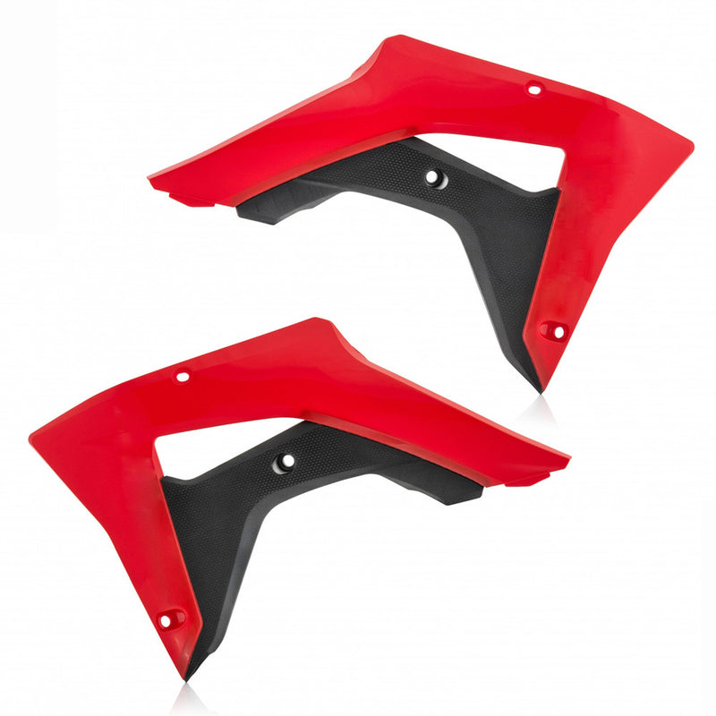 Acerbis Radiator Shrouds RED Black - 2645451018 Honda CRF450RX / CRF250RX 2017-2021