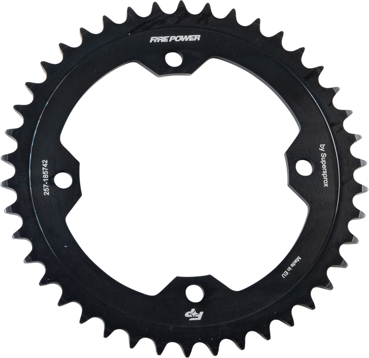 Fire Power 257-185742 FPS-1857-42-BLK REAR SPROCKET STEEL 42T BLK