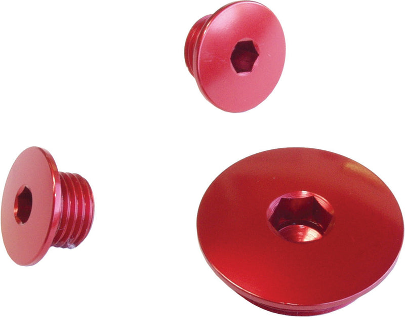 Works Engine Plugs RED - 24-608 Honda CRF250R / CRF250F / CRF250RX 2018-2021