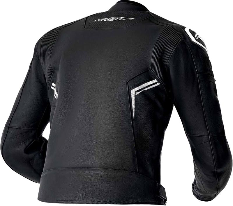 Rst S1 D3O Leather Jacket Black WHI 5X - 103605WHI-54