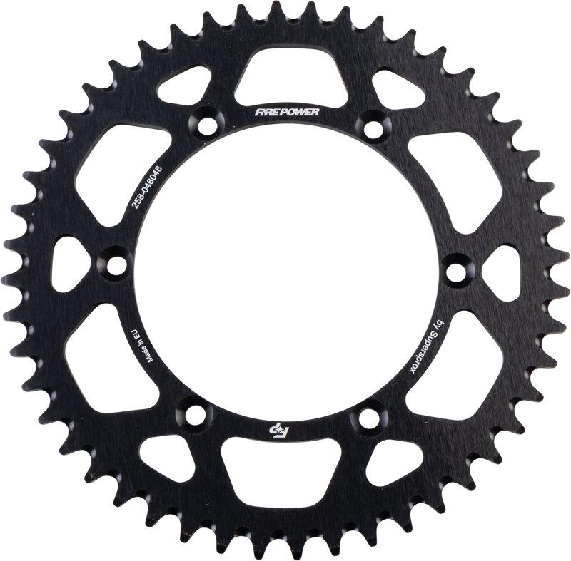 Fire Power Rear Sprocket Aluminum 48T Black - FPA-460-48-BLK Kawasaki Dirt Bikes 1982-2024