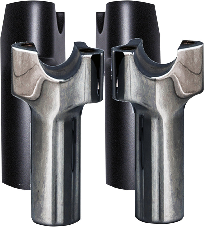 Wild 1 830-0629B WO529B CHUBBY 3.5" STRAIGHT RISERS BLACK