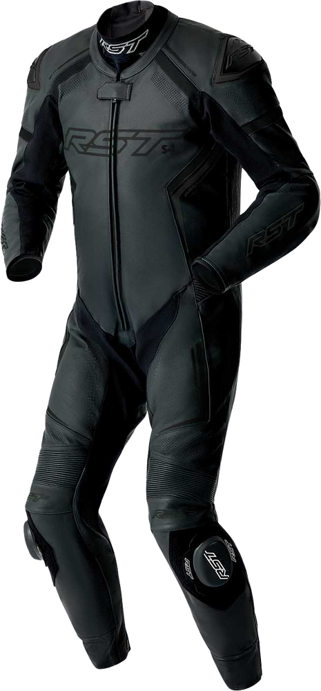 Rst 556-3604044 103604BLK-44 S1 D3O SUIT BLACK LEATHER LG