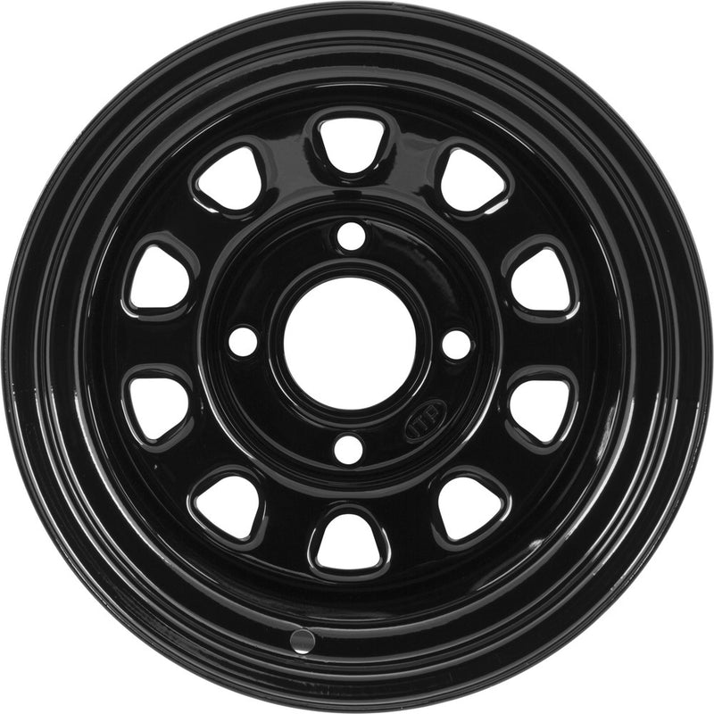 Itp Delta Black Rear 12X7 2+5 4/110 - 1222859014B Honda ATVs 1989-2020