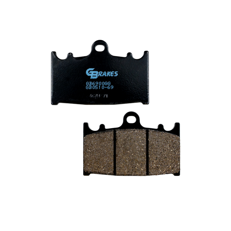 Gbrakes Brake Pads Semi Metallic - GB0510-69 For Kawasaki Motorcycles 1990-2020 | Suzuki Motorcycles 1997-2012