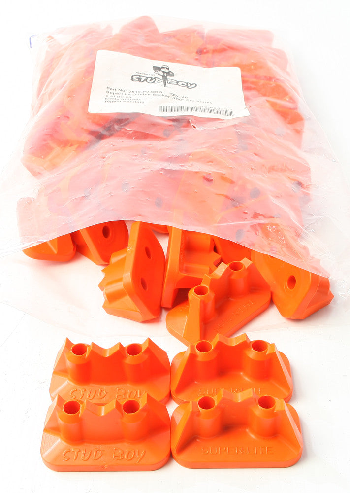 Stud Boy 18-33919O 2512-P2-ORG SUPER-LITE PRO SERIES DOUBLE BACKERS 0.75" 48/PK ORANGE