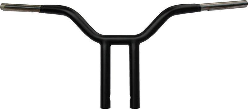 Wild 1 Chubby 10" Psycho S-Fighter Satin Black - WO556B For Harley Motorcycles 1974-2018