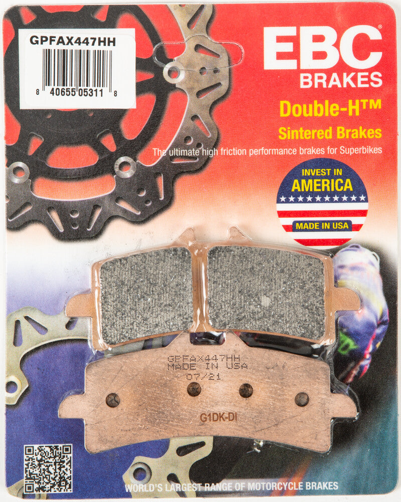 EBC Gpfax Brake Pads Race Only - GPFAX447HH For Ducati Motorcycles 2007-2015 | Kawasaki Ninja 2015-2020 | Honda CBR1000RR / RC213V 2014-2017