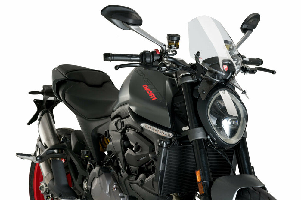 Puig Hi-tech Parts 561-20712 20712W WINDSCREEN NAKED NEW GEN SPORT CLEAR DUC