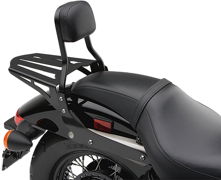 Cobra Sissy Bar Luggage Rack Formed Black - 02-3602B Kawasaki 1500 / VN1500E / VN1500N 1996-2008